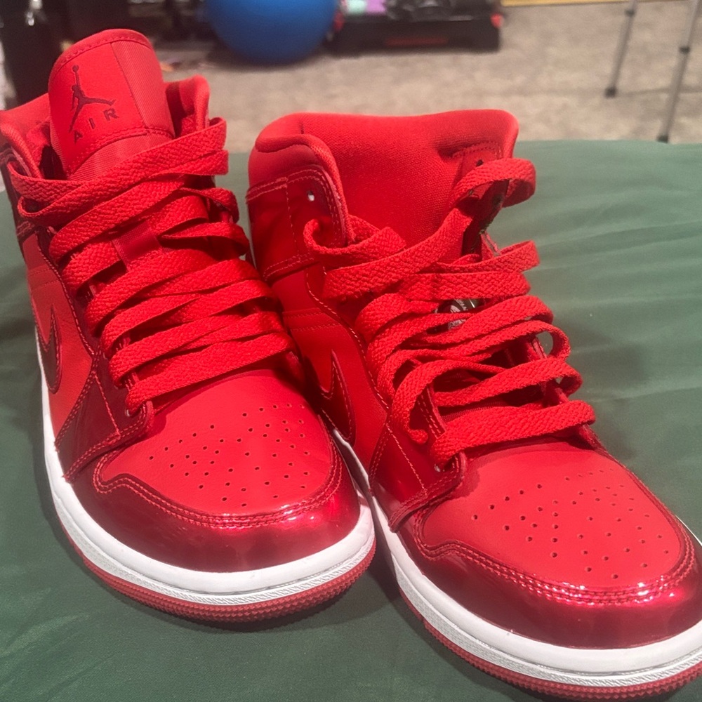 Nike Red High-Top Sneakers with White Midsoles No Box!!! Plastic containers